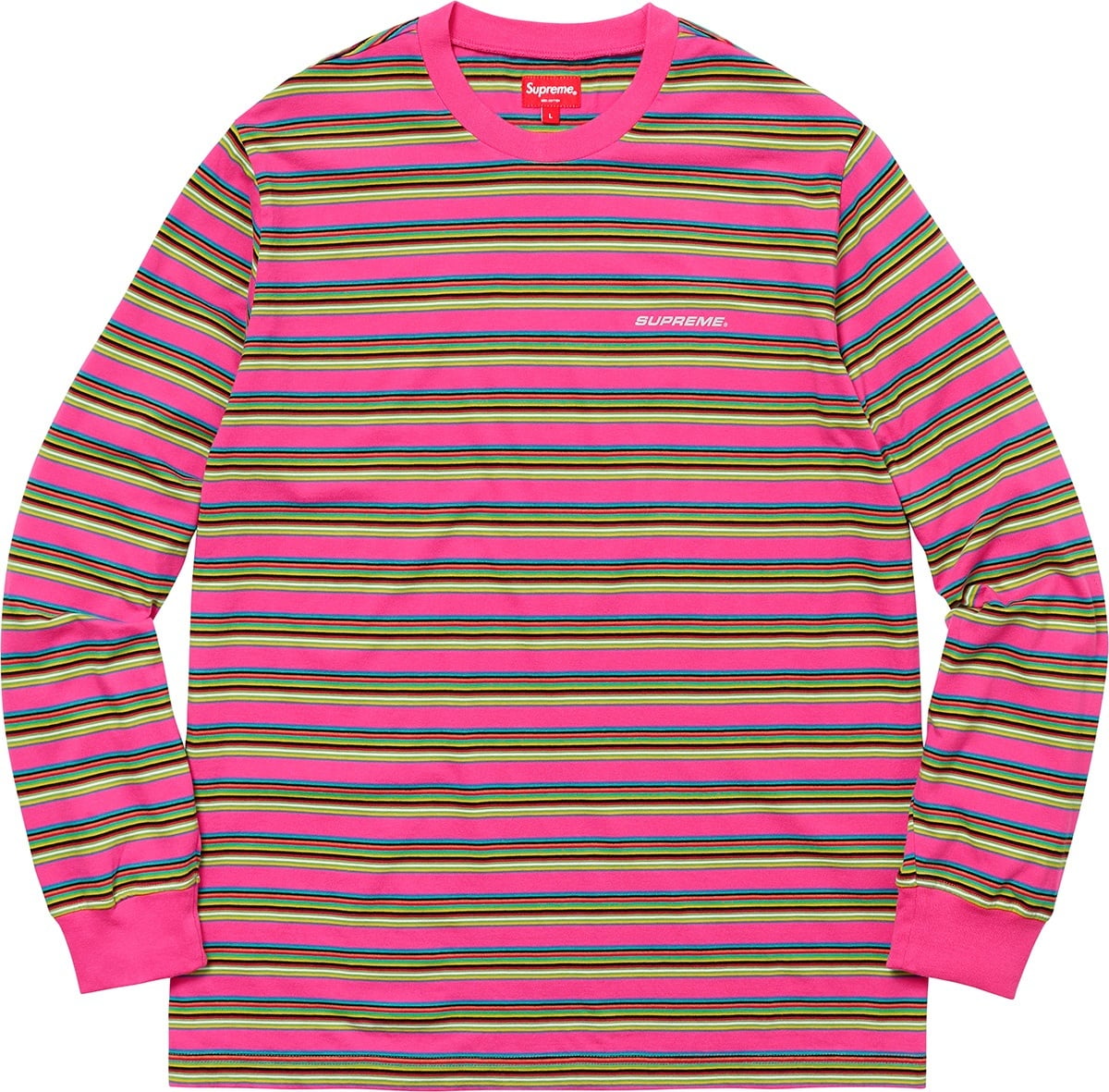 Multi Stripe L/S Top view 2